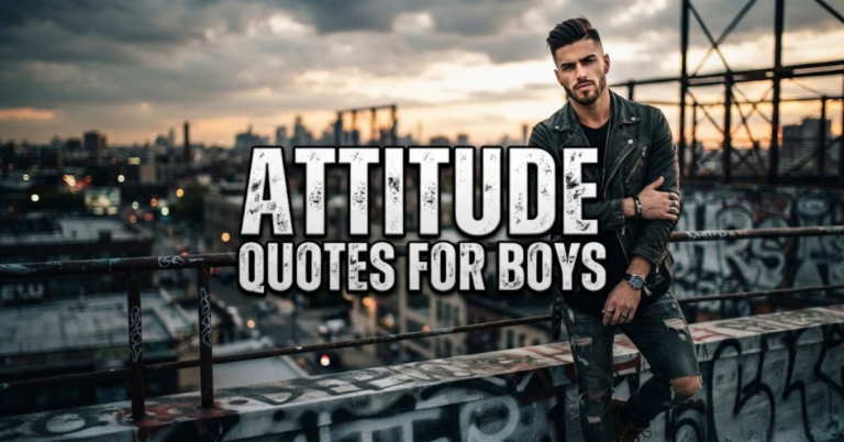 Attitude Quotes For Boys
