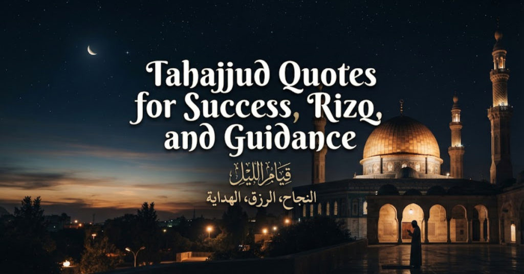 Tahajjud Quotes for Success, Rizq, and Guidance