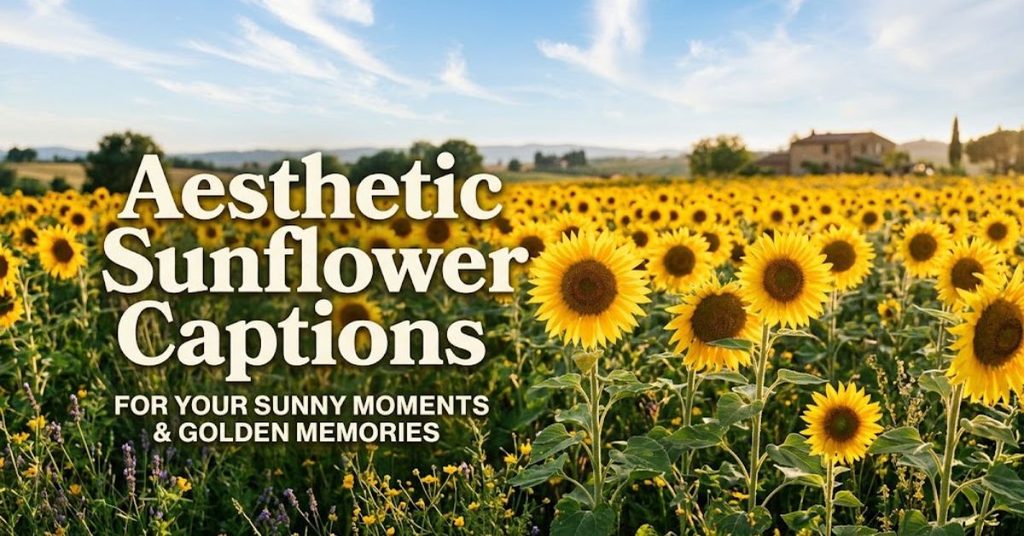 Aesthetic Sunflower Captions