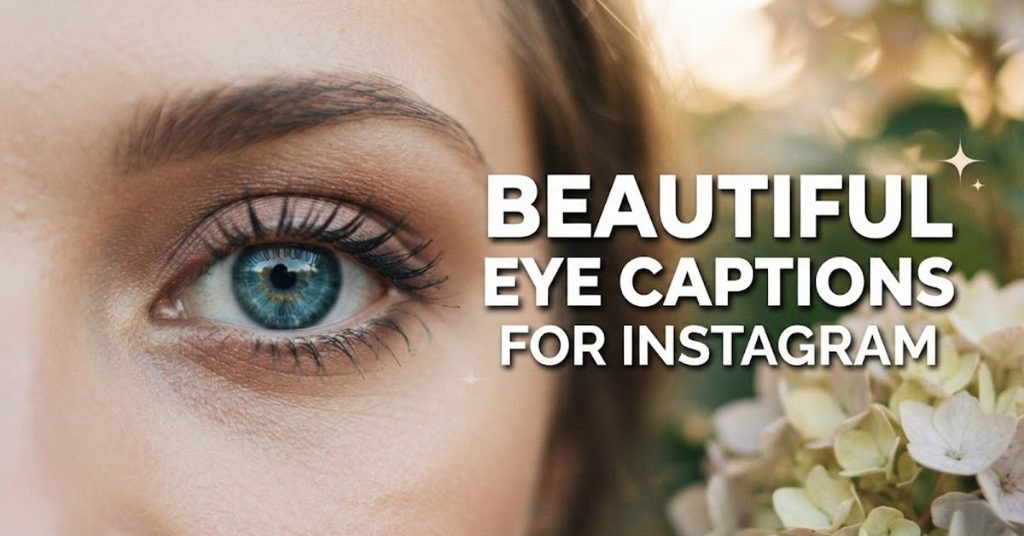 Beautiful Eye Captions for Instagram